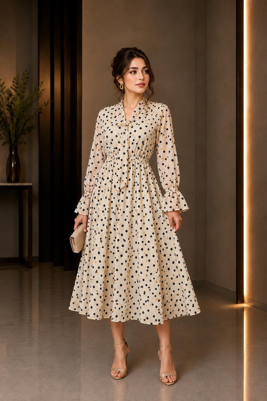 Moti Georgette Frock